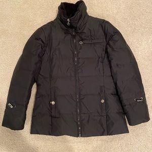 Comfy black puffer coat